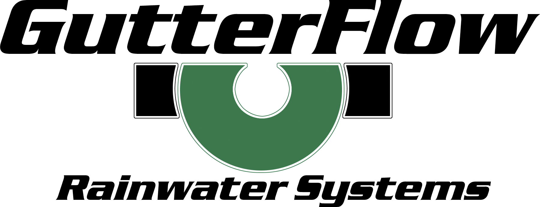 Gutter Water Flow Logo